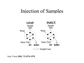 Injection of Samples
Anal. Chem.2001, 73,1974-1978
 