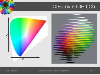 CIE.Luv e CIE.LCh




Luigi Gallerani   Understanding Color Management   25/71
 