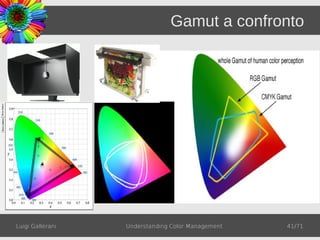 Gamut a confronto




Luigi Gallerani   Understanding Color Management   41/71
 