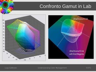 Confronto Gamut in Lab




Luigi Gallerani   Understanding Color Management   57/71
 