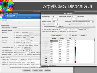 ArgyllCMS DispcalGUI




Luigi Gallerani   Understanding Color Management   63/71
 