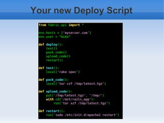 Example $ fab free_space 