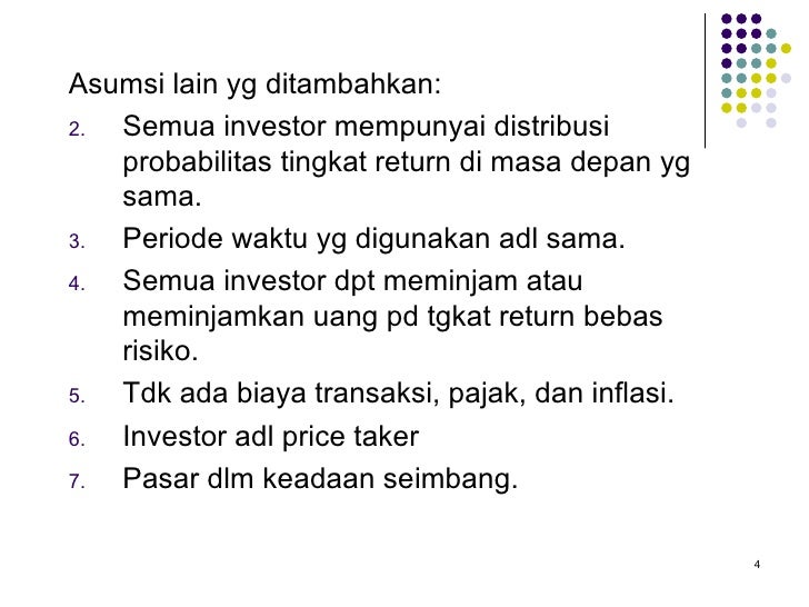 Capital Asset Pricing Model Capm