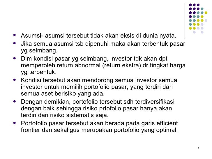 Capital Asset Pricing Model Capm
