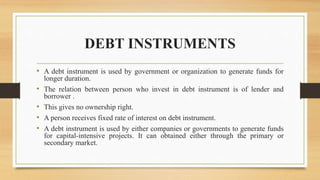 Capital market-instrument | PPTX