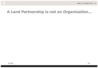 A Land Partnership is not an  Organisation ... 06/06/09 