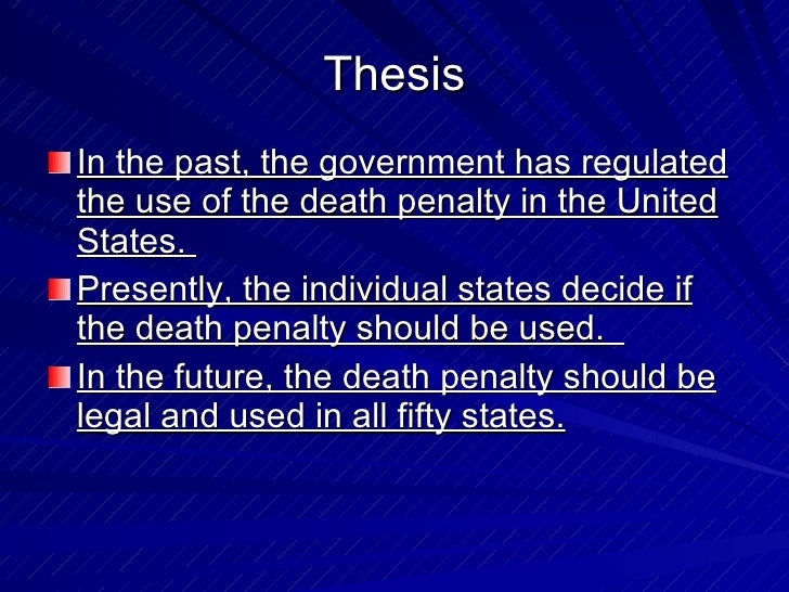 Dissertation in death penalty