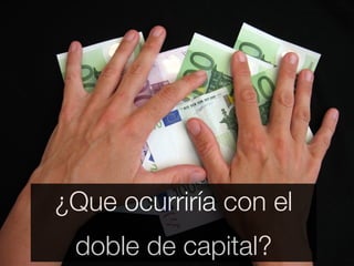 ¿Que ocurriría con el
 doble de capital?
 