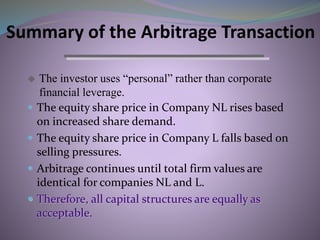 Capital structure-theories | PPTX