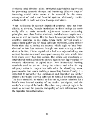 H[WHQWIRUFHGWRVXUUHQGHUWKHLUORDQVIXUWKHUGDPDJLQJWKHDVVHWVLGH
RIWKHEDODQFHVKHHW%DQNVDQWLFLSDWHOLPLWHGH[SRVXUHWRLQWHUHVWUDWH
ULVN VLQFH WKH EXVLQHVV RI ILQDQFLDOLQWHUPHGLDWLRQ LQ LWVHOI WSLFDOO
LQYROYHV SURGXFWV ZLWK GLIIHUHQW PDWXULWLHV +RZHYHU D VXGGHQ
LQFUHDVH EHRQG UDWLRQDO H[SHFWDWLRQV FDQ FDXVH VHYHUH GDPDJH WR
EDQNEDODQFHVKHHWVDQGVHULRXVOWKUHDWHQWKHZKROHEDQNLQJVVWHP

)LQDQFLDO OLEHUDOLVDWLRQ KDV DOVR EHHQ NQRZQ WR FDXVH DQLOOLTXLGLW
FULVLV LQ GRPHVWLF EDQNV KDQJ DQG9HODVFR KDYH IRXQG WKDW VXFK
LOOLTXLGLW LV DOPRVW DOZDV URRWHG LQ D SUHYLRXV ERXW RI ILQDQFLDO
OLEHUDOLVDWLRQ PHDVXUHV ZKLFK DFFHQWXDWH WKH PDWXULW PLVPDWFK
EHWZHHQ LQWHUQDWLRQDO DVVHWV DQG IRUHLJQ OLDELOLWLHV KDQJ DQG
9HODVFR  