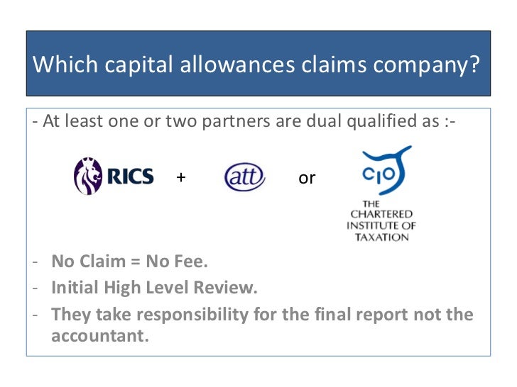 Capital Allowances Claims Ppa