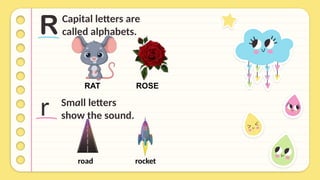 Capital and Small Alphabet Letters for Kids | PPTX