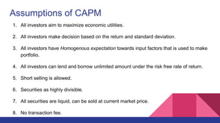 Capital Asset Pricing Model (CAPM) | PPTX
