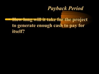 Payback Period ,[object Object]