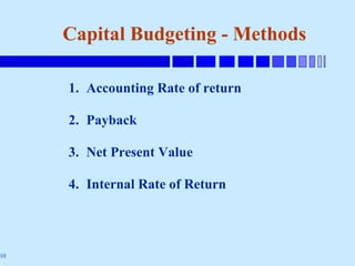 Capital budgeting | PPT