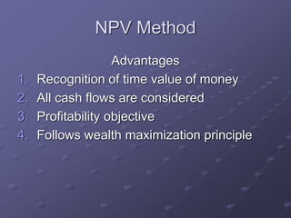 Npv Preferred Method Capital Budgeting.ppt