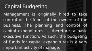 CAPITAL BUDGETING in BUSINESS FINANCE.pptx