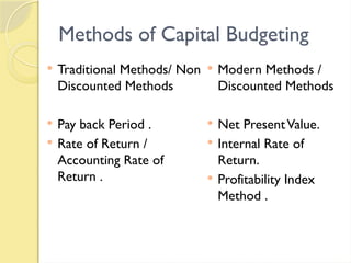 Capital Budgeting for projects in project management.pptx