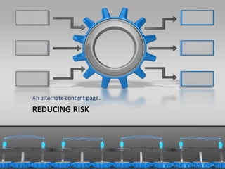 An alternate content page. 
REDUCING RISK 
11/24/2014 7 
 