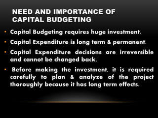 Capital Budgeting 01 | PPTX