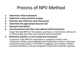 Npv Preferred Method capital budgeting ppt.pptx