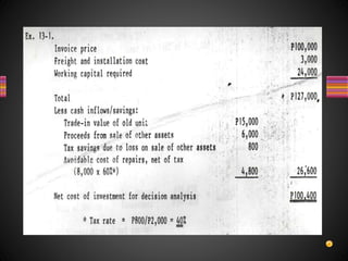 Capital Budgeting problems solutions | PPTX