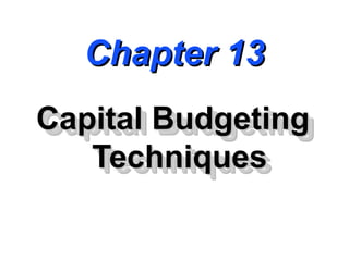 Comprehensive Guide to Capital Budgeting Techniques and Project ...