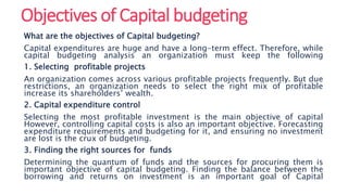 Capital budgeting theory | PPTX