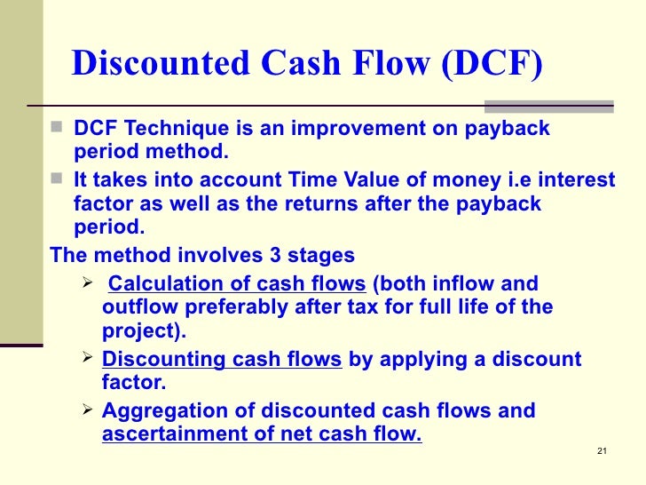 what is a discounted cash flow