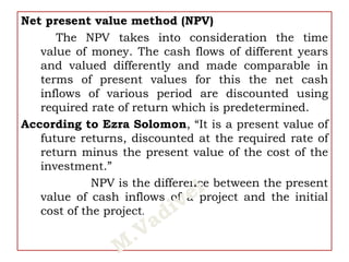 Npv Preferred Method Capital Bugeting - Discounted Cash Flow Methods.pptx
