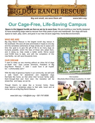 Big Dog Ranch Rescue. | PDF
