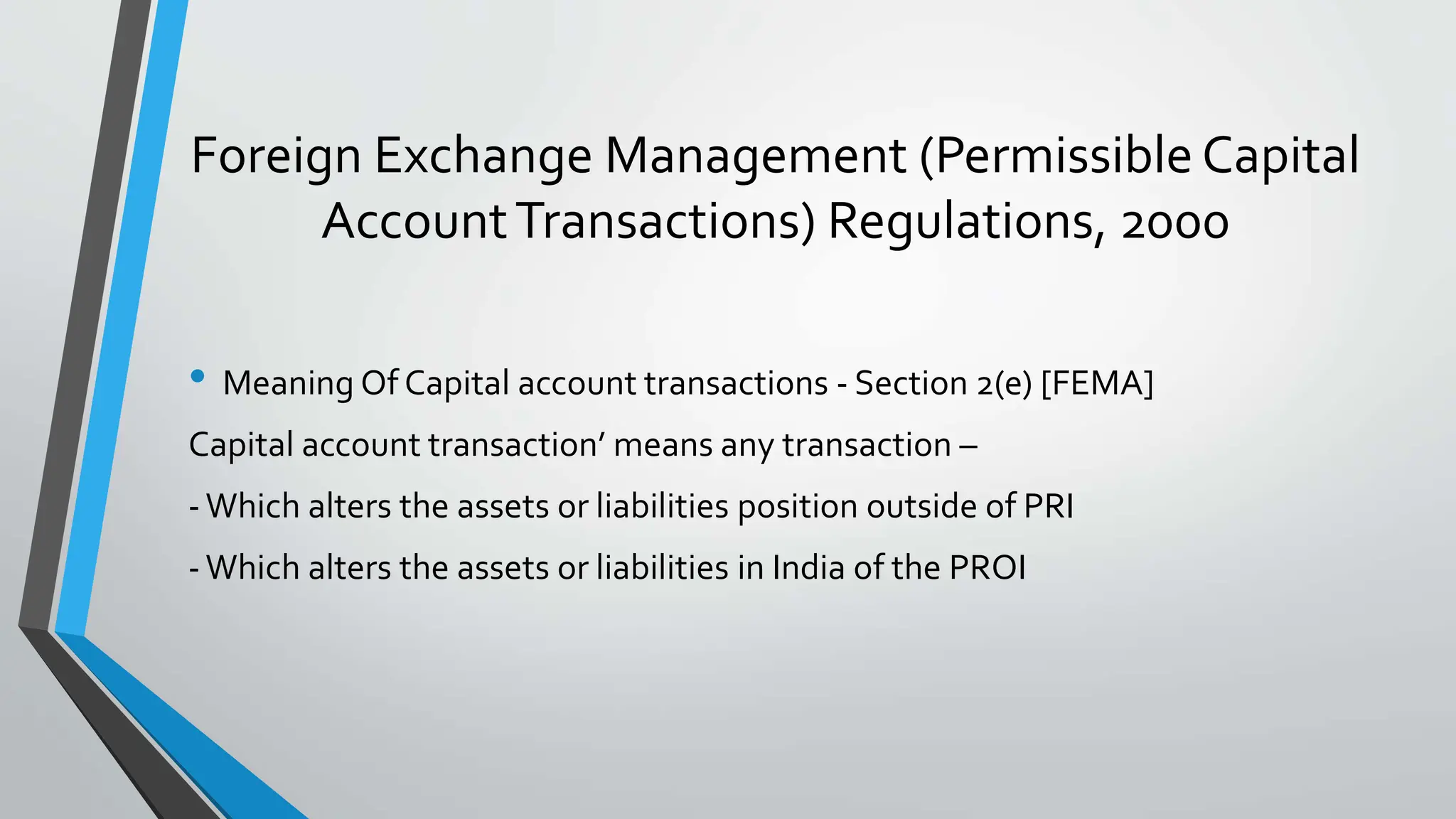 Capital & Current Account FDI PRESENTATION | PPT