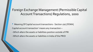 Capital & Current Account FDI PRESENTATION | PPTX