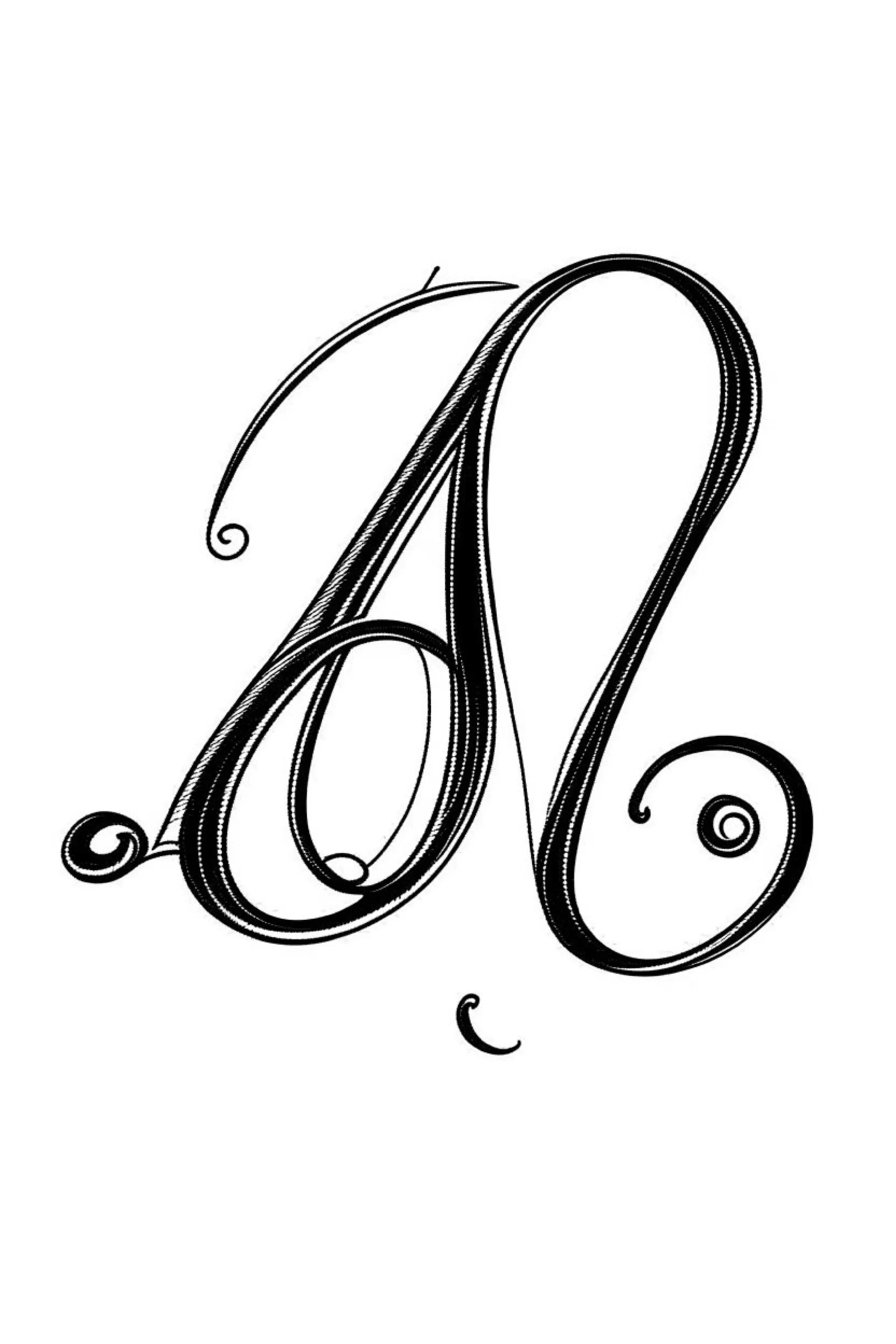 Capital Cursive A | Is there a capital cursive A?