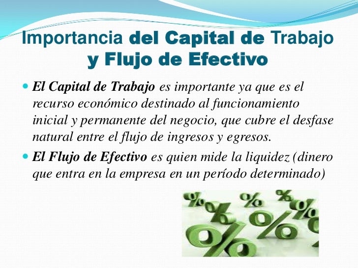 capital de trabajo