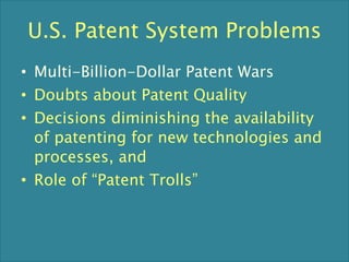 The Costs of Litigating
a Patent Lawsuit
 