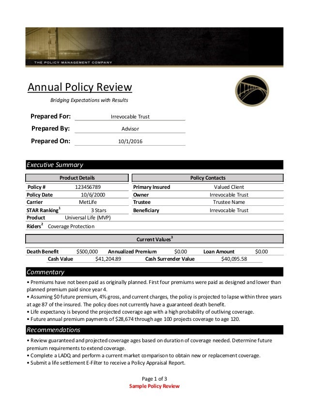 Capital Formation/ValMark Trustee Life Insurance Review Capital Formation/ValMark Trustee Life Insurance Review
