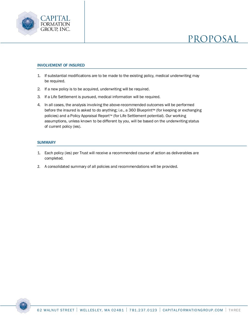 Capital Formation/ValMark Trustee Life Insurance Review Capital Formation/ValMark Trustee Life Insurance Review