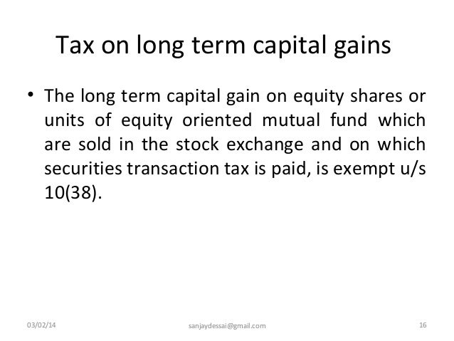 Are stock options short or long term capital gains