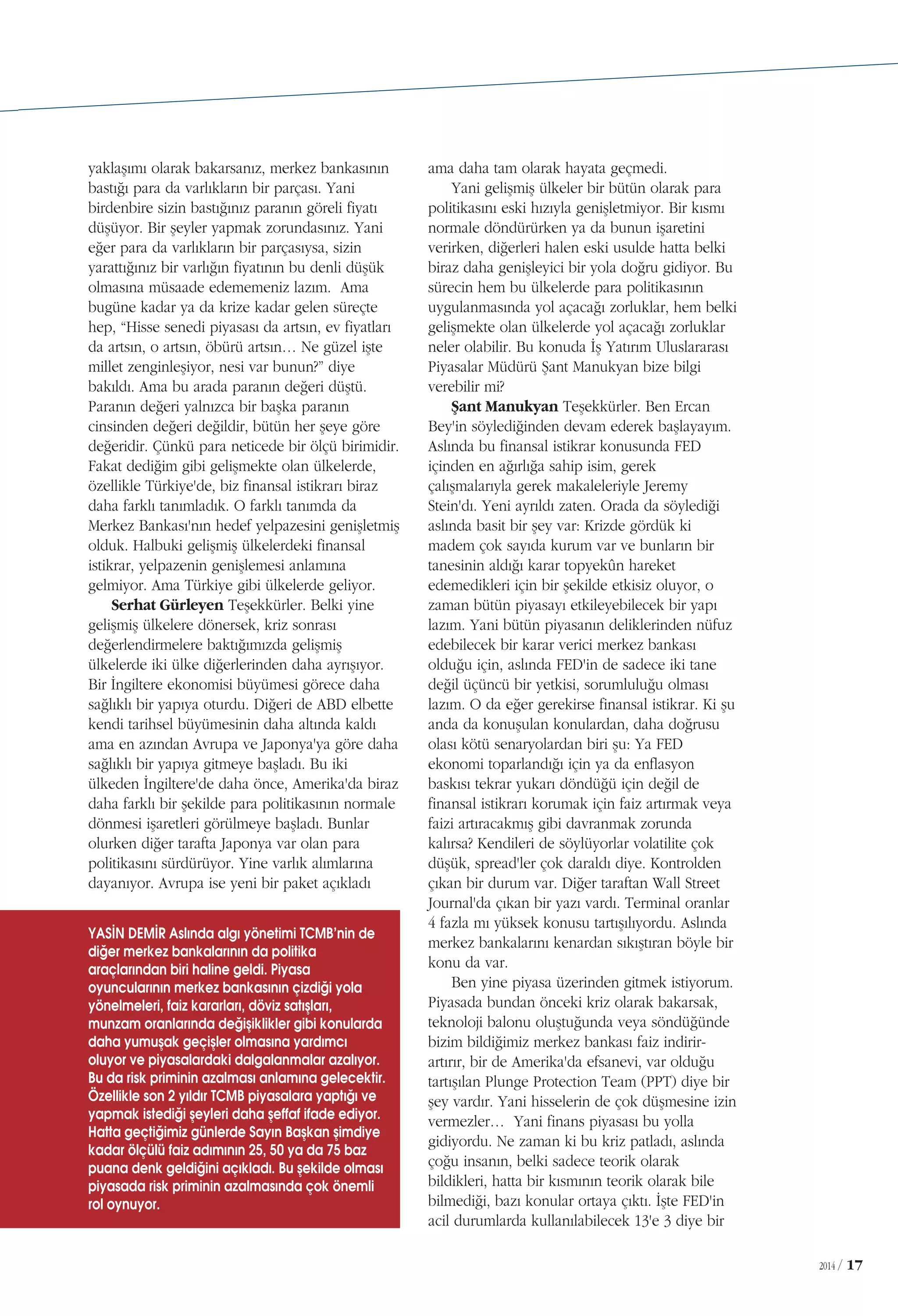 Capital Geniş Açı Dergisi Temmuz 2014 | PDF