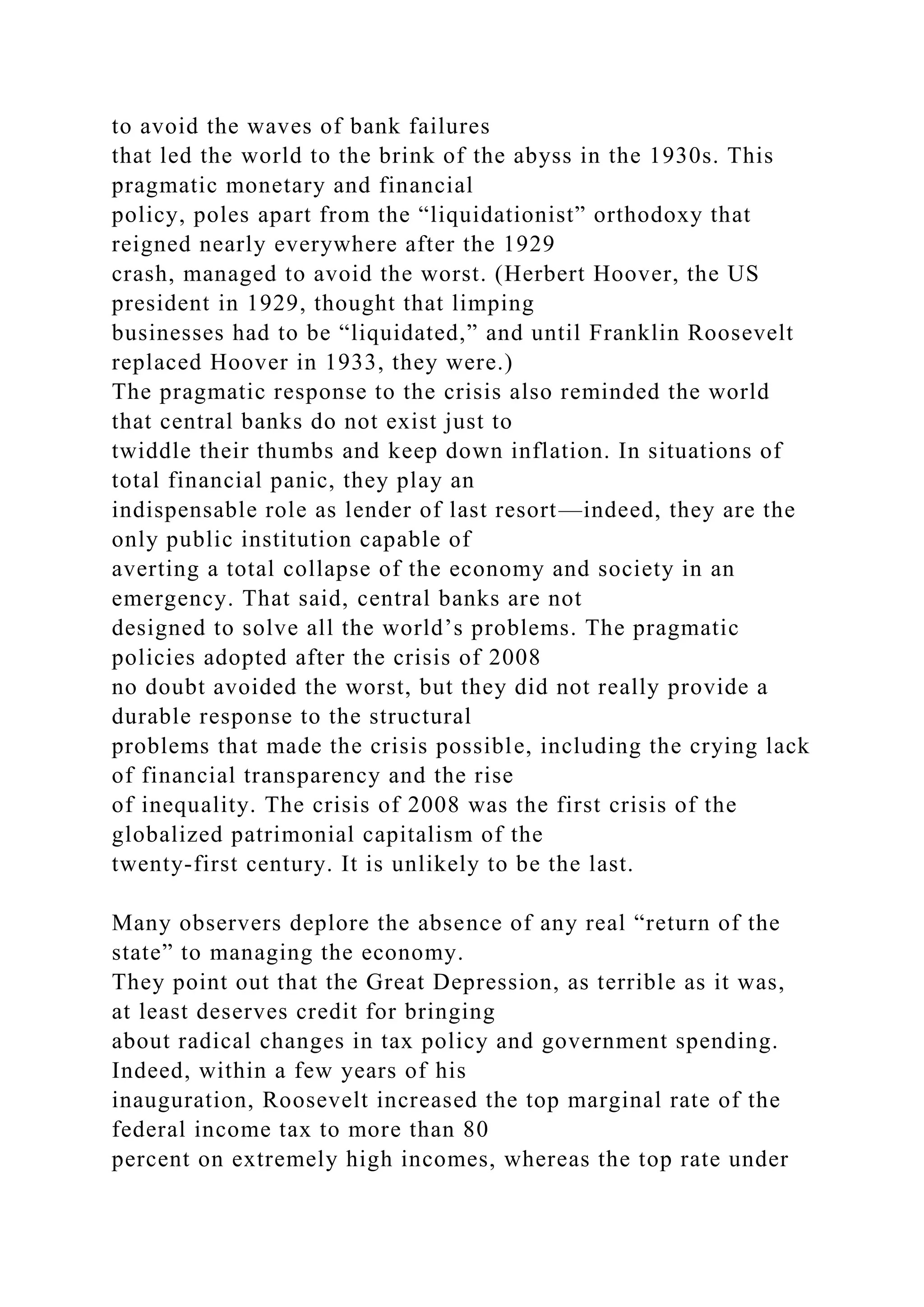 Capital in the Twenty-First CenturyCAPITAL IN THE.docx