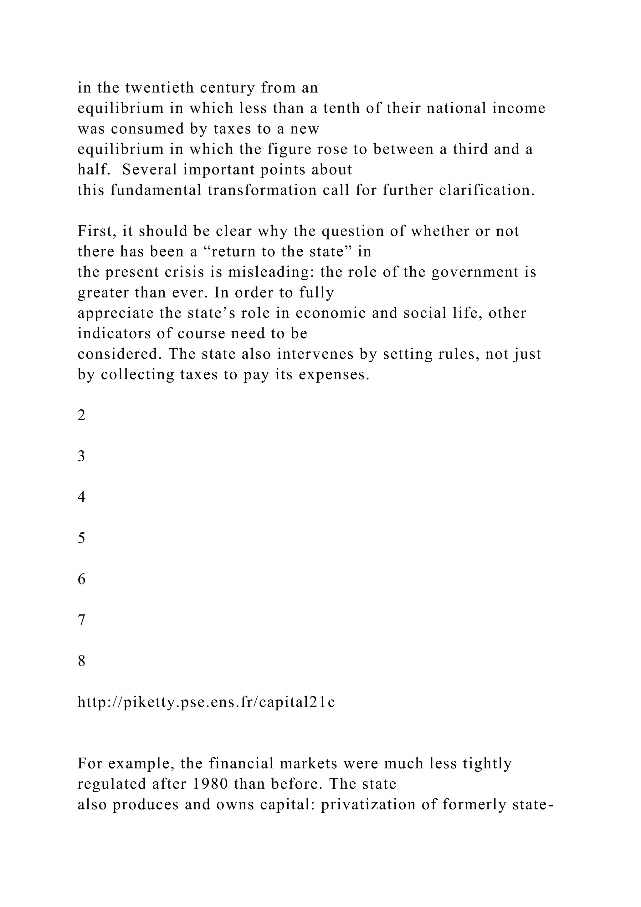 Capital in the Twenty-First CenturyCAPITAL IN THE.docx