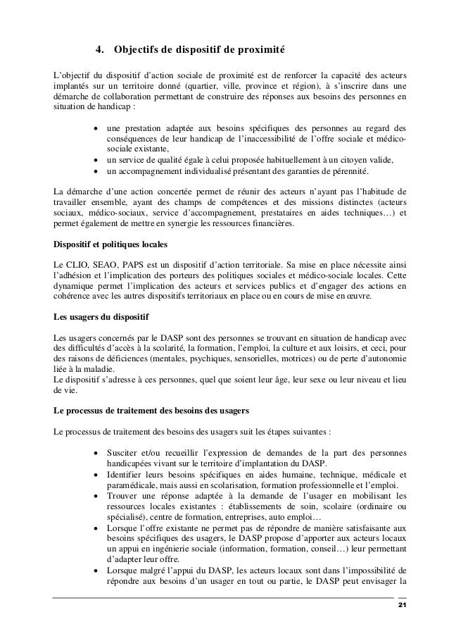 Capitalisation Dispositifs Dactions Sociale De Proximité - 