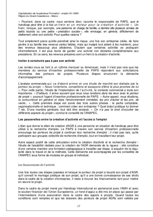 Capitalisation Formation Emploi A L Adresse Des Personne En Situatio