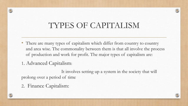 Capitalism | PPTX | Economy | Business and Finance