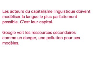 Introduction au capitalisme linguistique