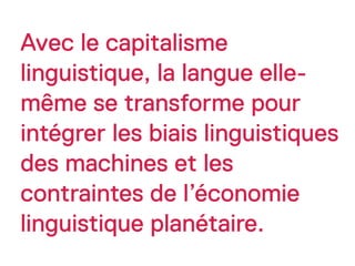 Introduction au capitalisme linguistique
