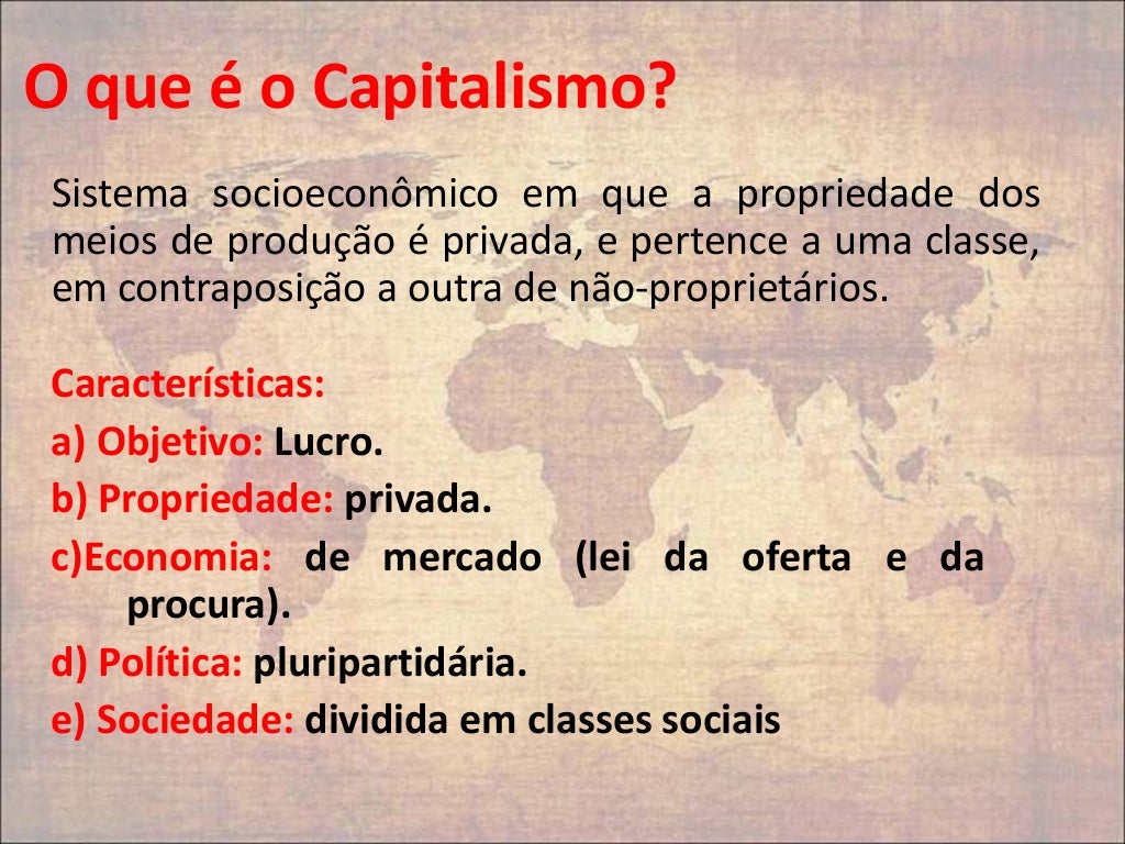 O Que Significa Capitalismo E Socialismo
