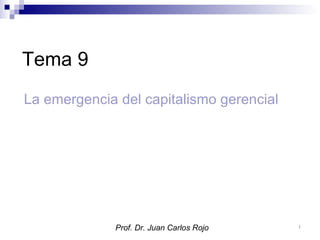 Tema 9
La emergencia del capitalismo gerencial




              Prof. Dr. Juan Carlos Rojo   1
 