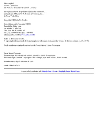 Capitalismo global   jeffry a. frieden